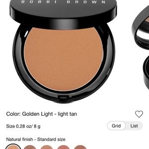 Bobbi Brown bronzer in golden light shade